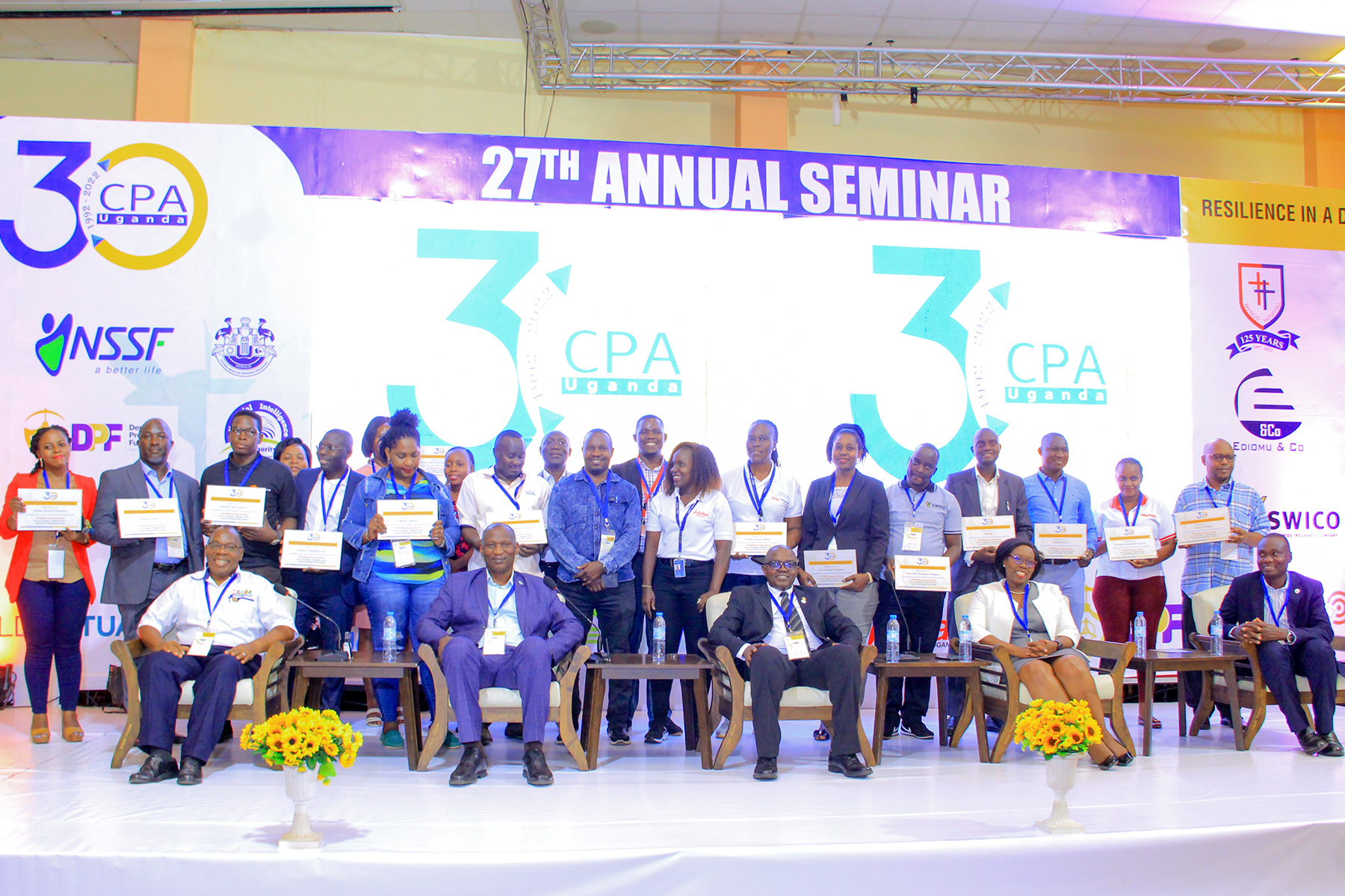Some of the participants pose for a photo at the 27th ICPAU Annual Seminar