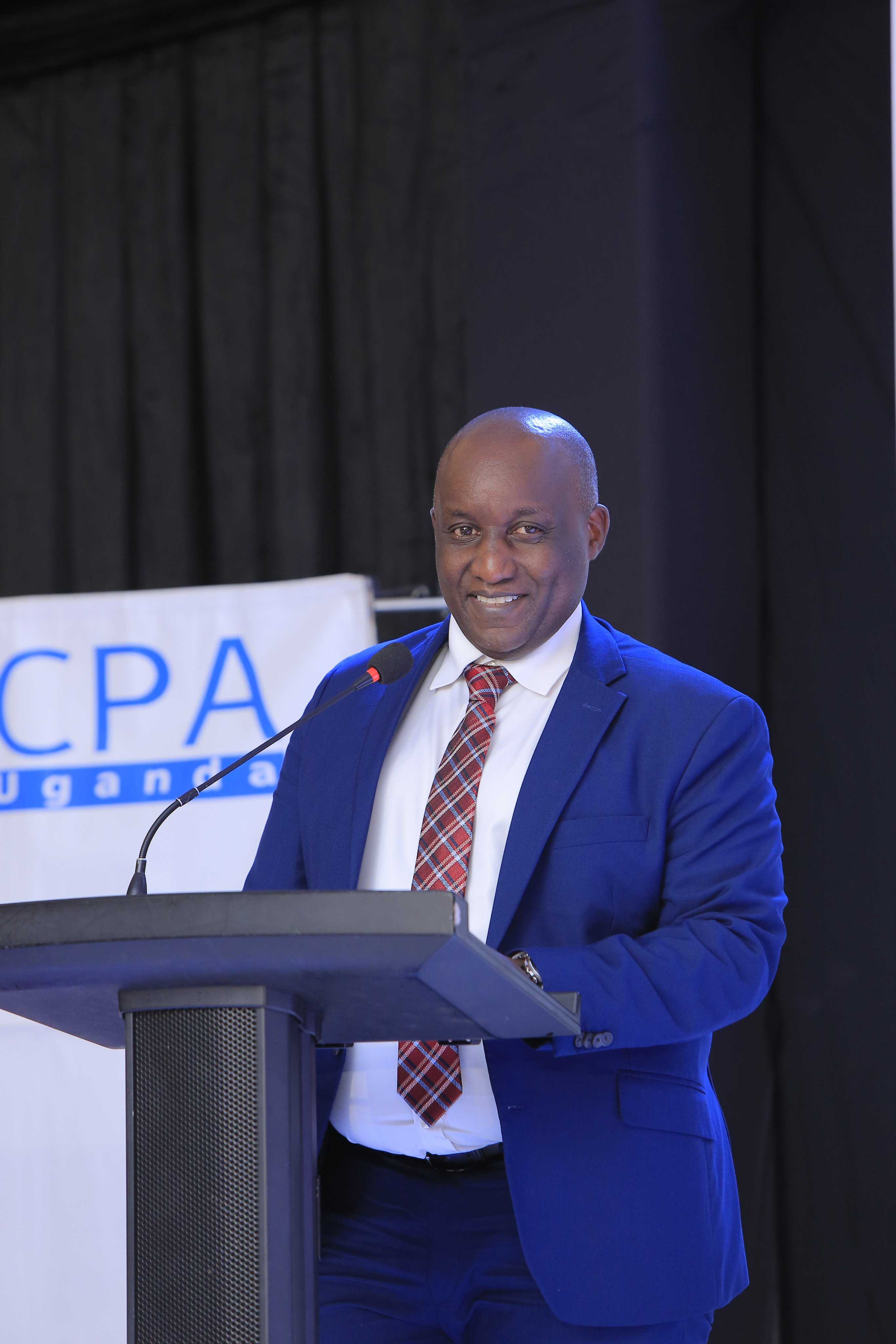 CPA Joshua Karamagi, Managing Director UETCL, giving his presentation at the 2nd C-Suite Forum.