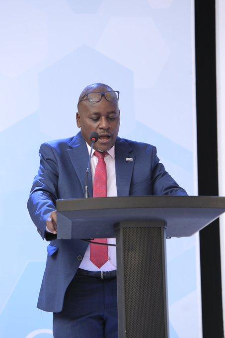 CPA Ronald Mutumba, Vice President - ICPAU Council giving the opening speech at the 2nd C-Suite Forum.