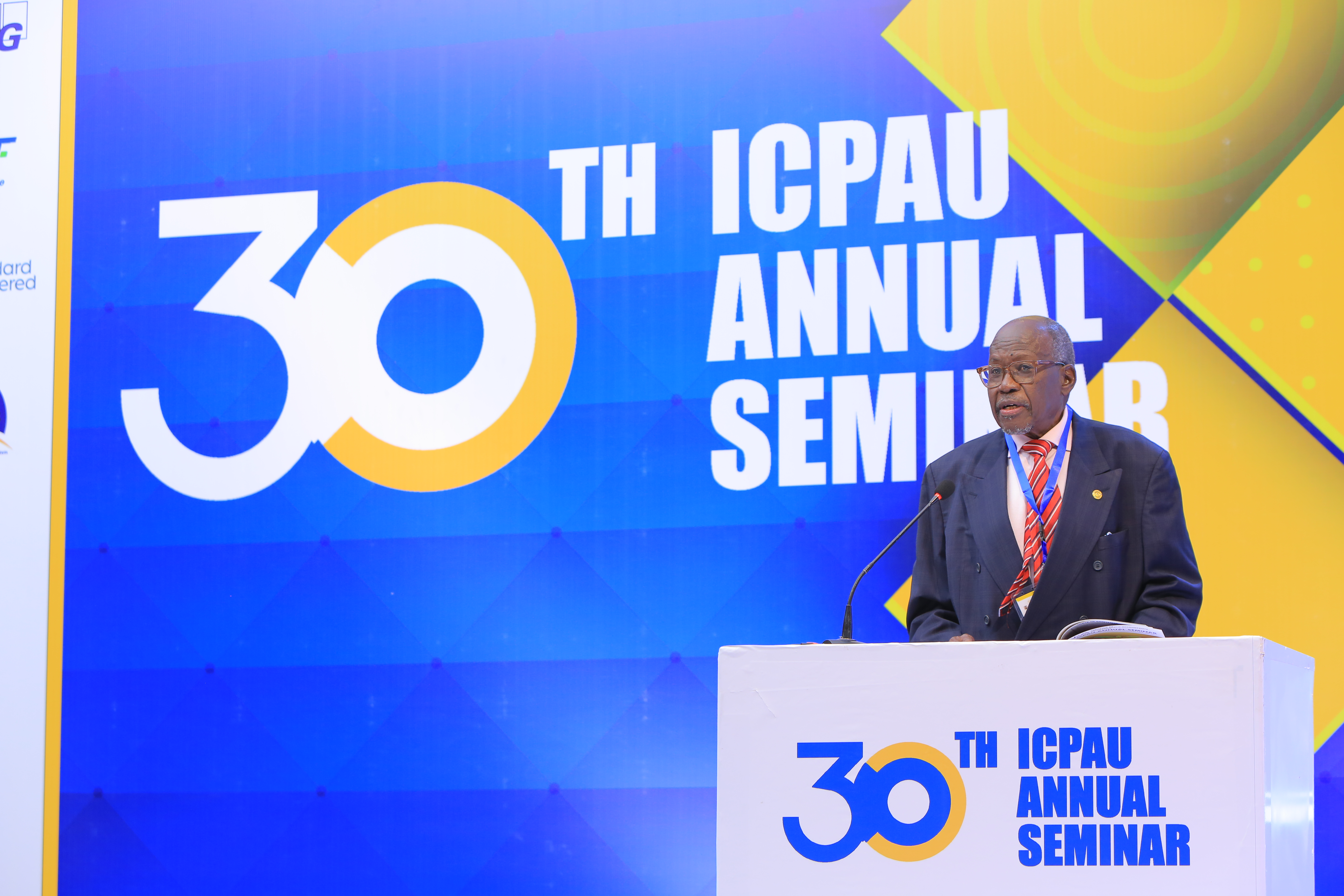 CPA George William Egaddu - 1st President, ICPAU shares a brief history of the Annual Seminar as one of the participants at the 1st ICPAU Annual Seminar.