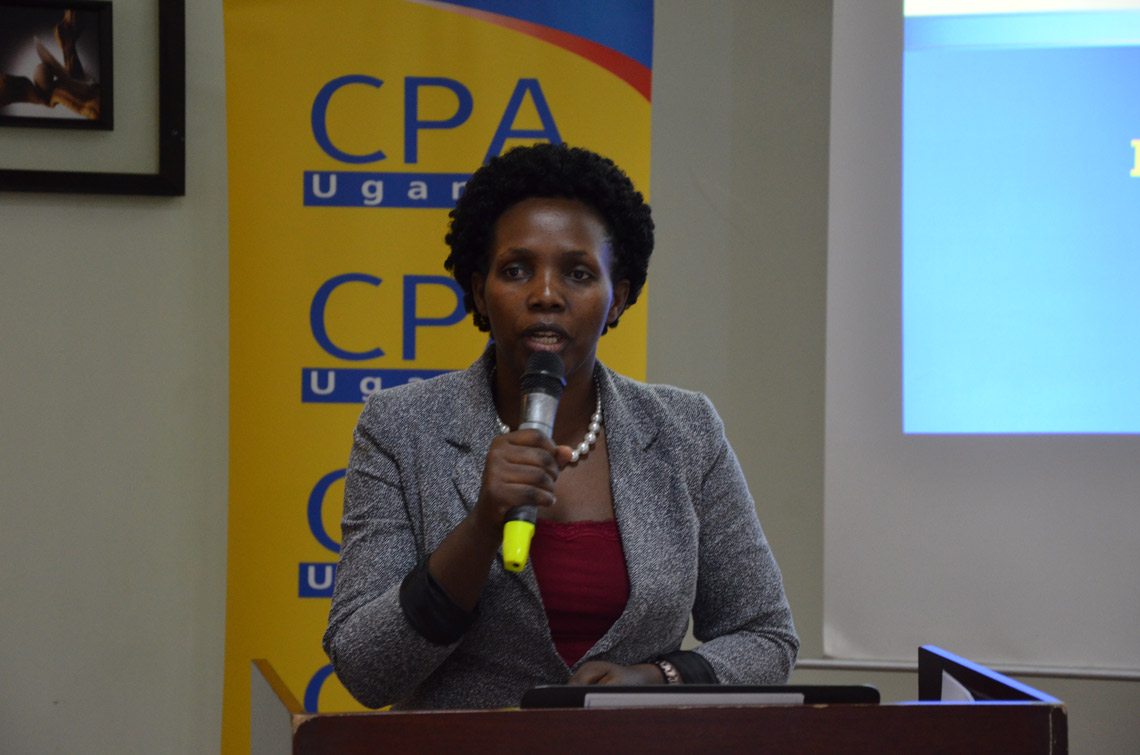 CPA Kelemensio Busingye made a presentation on the Role of Accountants in Tax Compliance