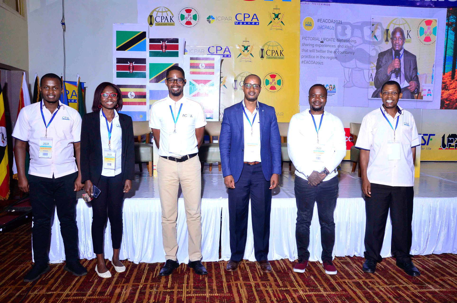 ICPAU team with Mr. Ssali (in blue jacket) of ICPAR