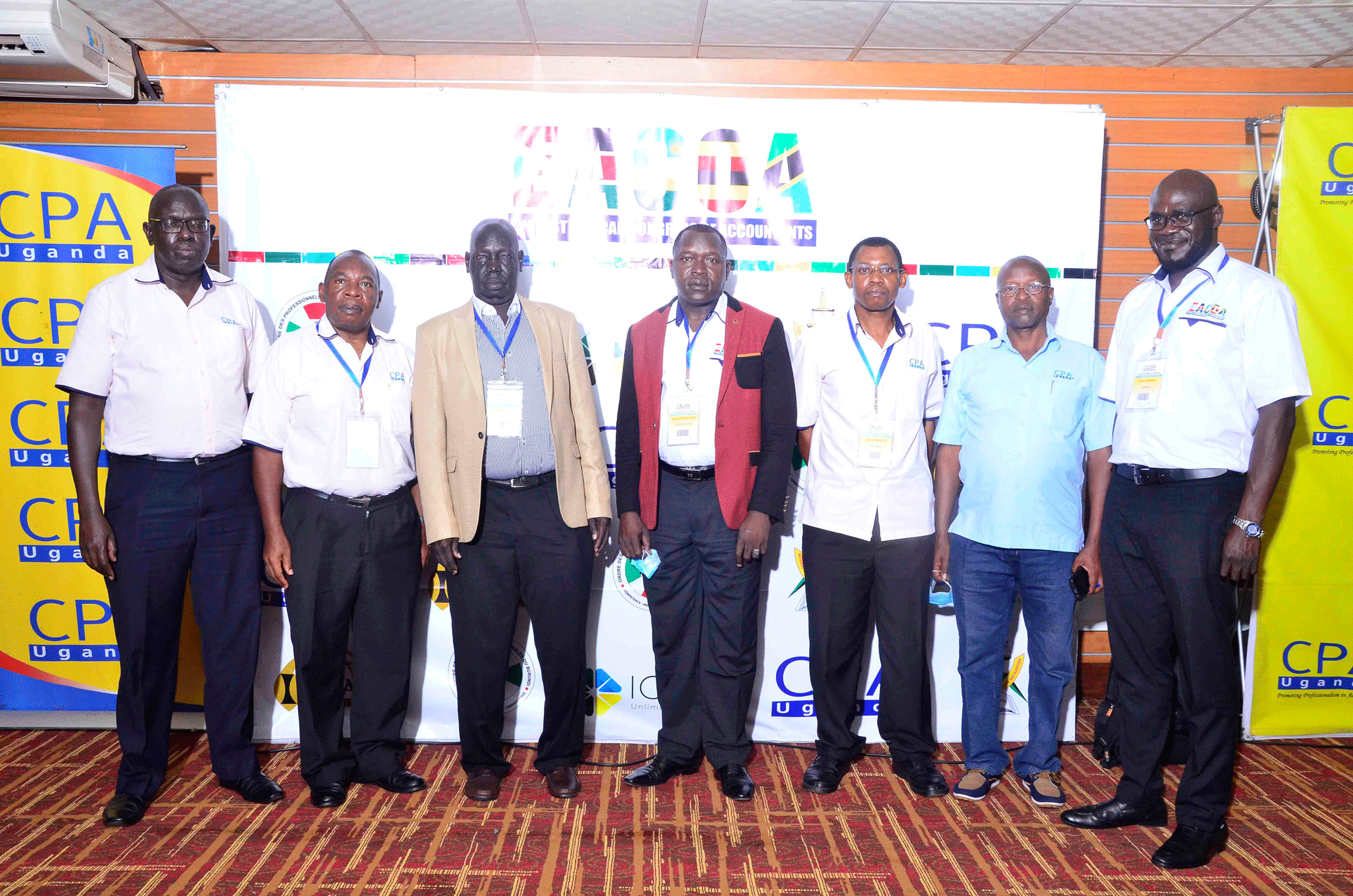 ICPAU team with a delegation from South Sudan (in jackets) at the congress