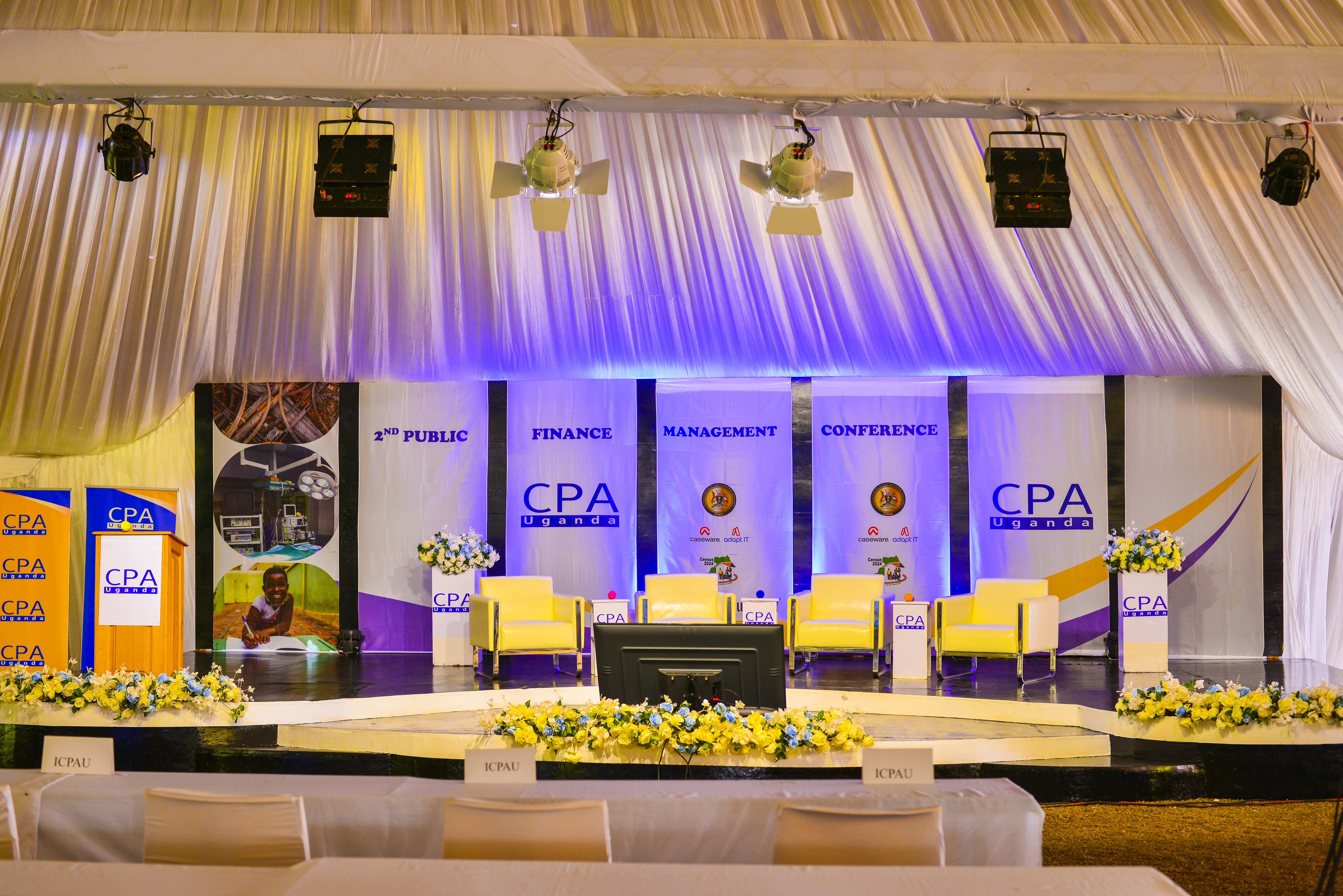 Set up at the 2nd PFM Conference, at the Source of the Nile Hotel, Jinja.