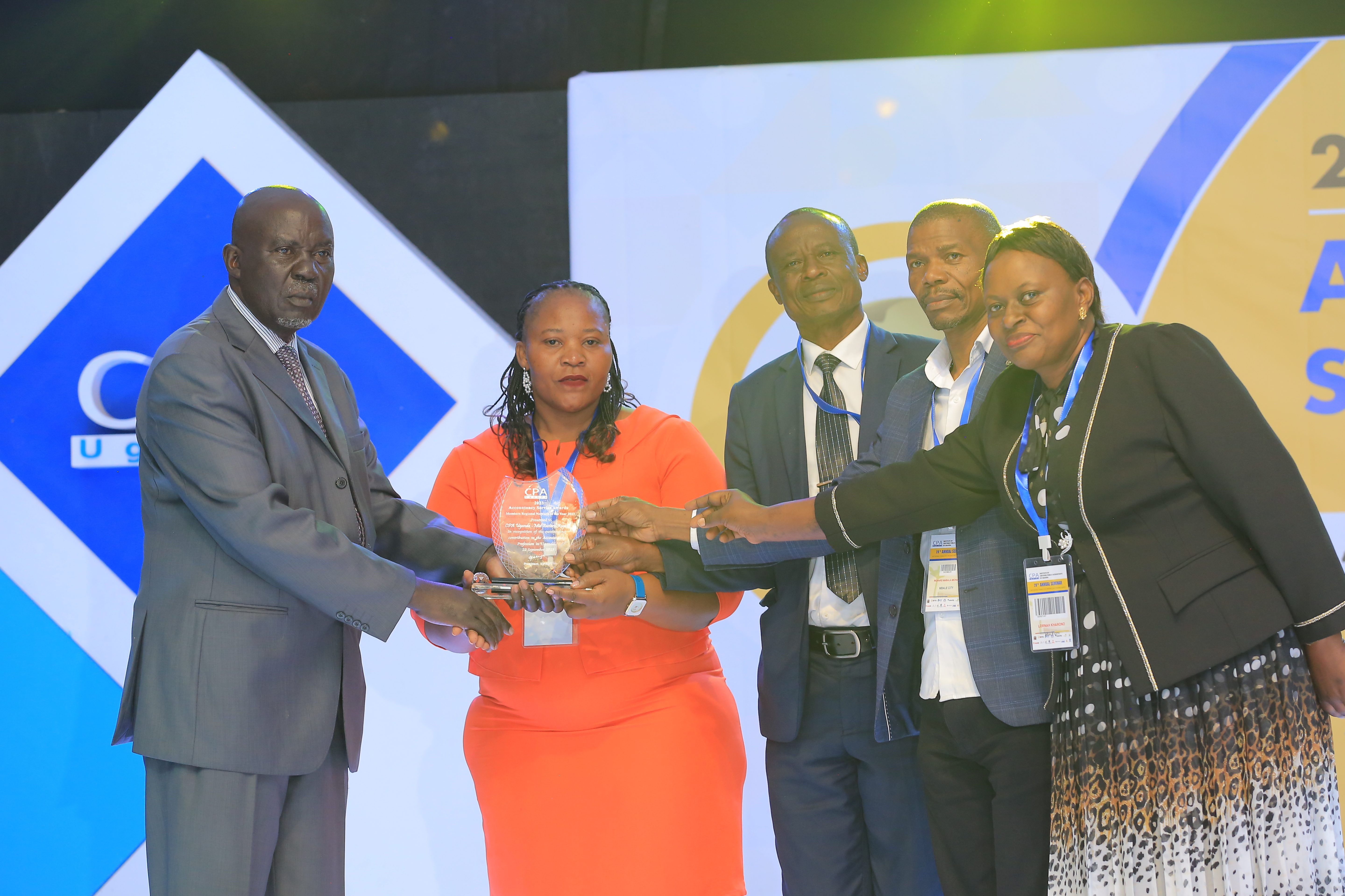 Some members of the Network. Extreme left is CPA John Muhaise-Bikalemesa and 3rd Left is CPA Kenan Kamolu the chairman of the network.