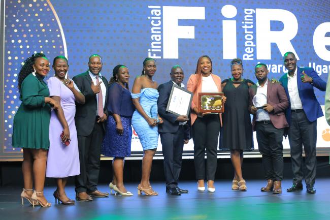 MTN Uganda Scoops Gold Award at Financial Reporting Awards