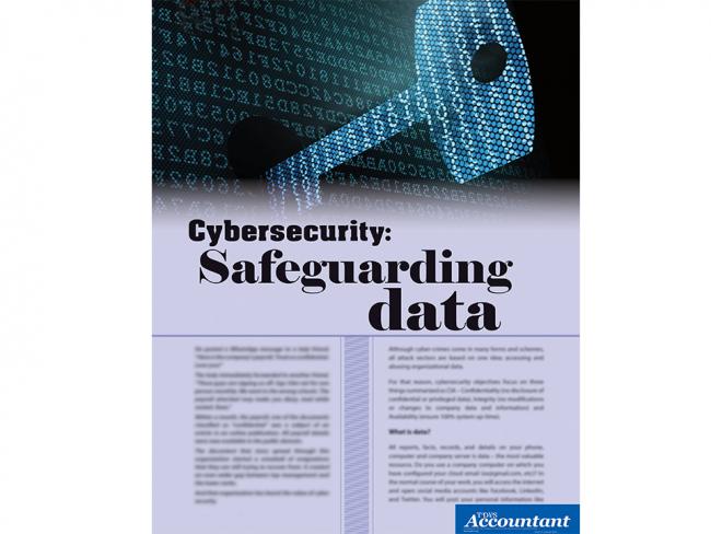 Cybersecurity: Safeguarding data